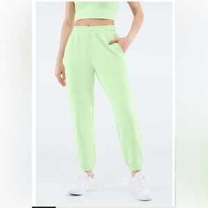 Fabletics Maddie Ziegler Mint Green Joggers, Sweatpants, Gym, Athleisure